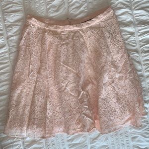 Forever 21 | Light Pink Lace Mini Skirt - Small